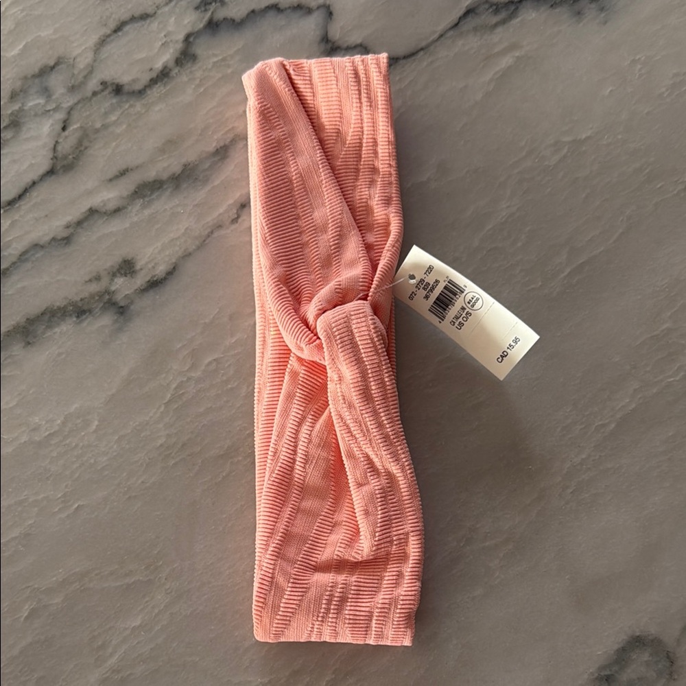 NWT Aerie Pink Ribbed Headband